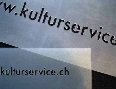 Laserschneiden Sprühschablone aus Silikon