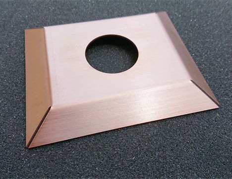 Laserschneiden von 2mm Kupfer Blech
