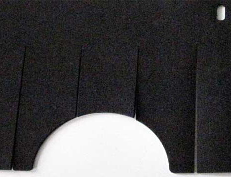 Laserschneiden Lichtschutzvorhang aus Neopren Zoom