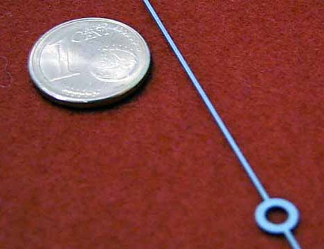 Laserschneiden von Zeigern für eine Uhr 02
