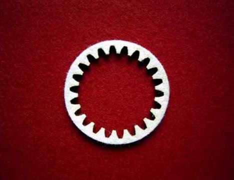 Lasercutting von Zahnrädern aus Filz