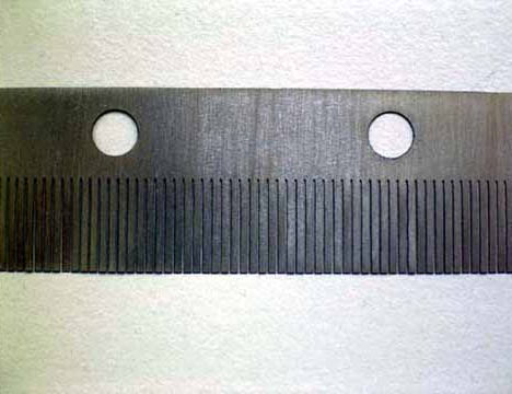 Laserschneiden Rakel aus Edelstahl