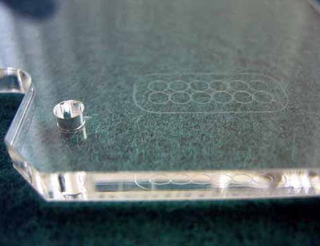 Quarzglas beschriften
