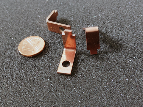Laserschneiden und Biegen Laserteile aus Kupfer 1,0mm